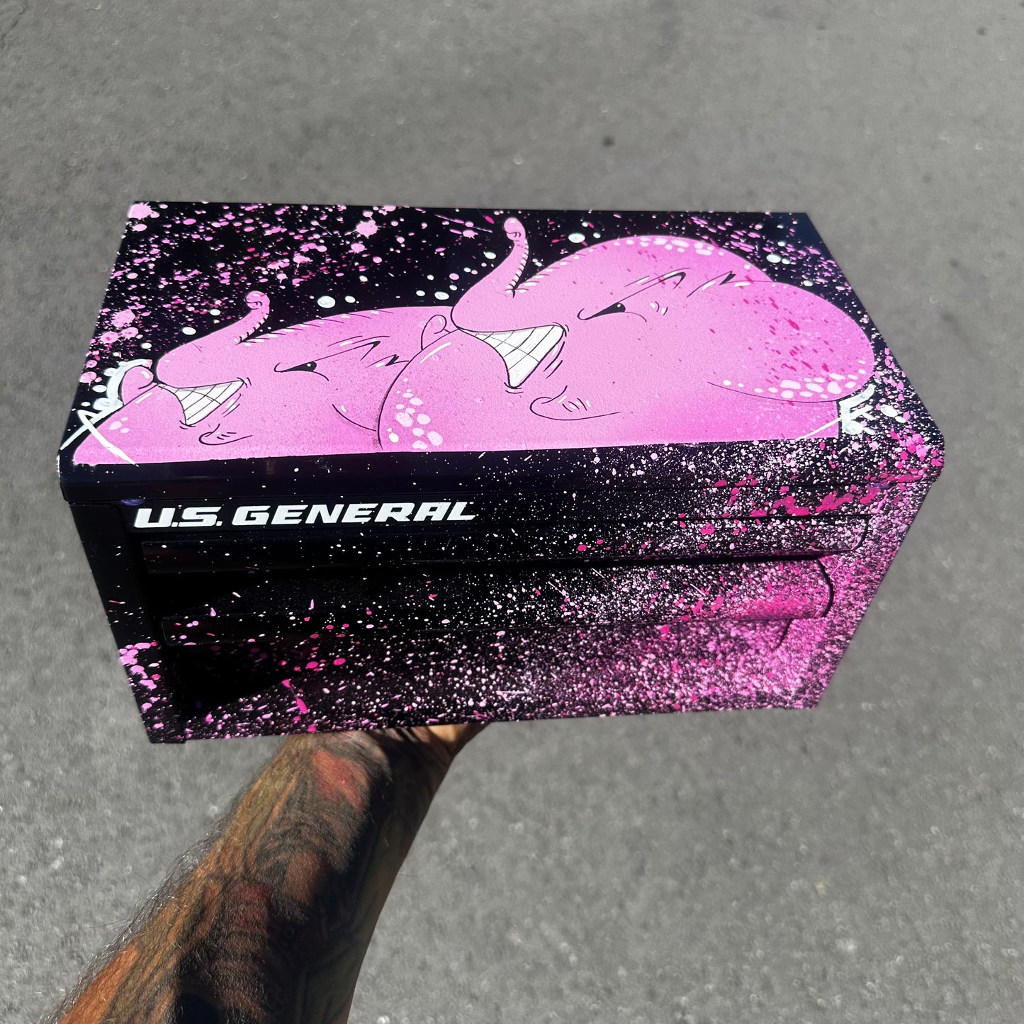 #0 Charlie Custom Black Tool box!