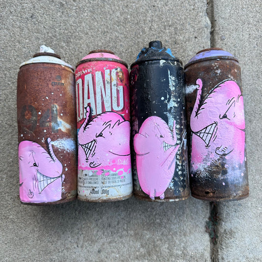 Hand Painted Charlie cans