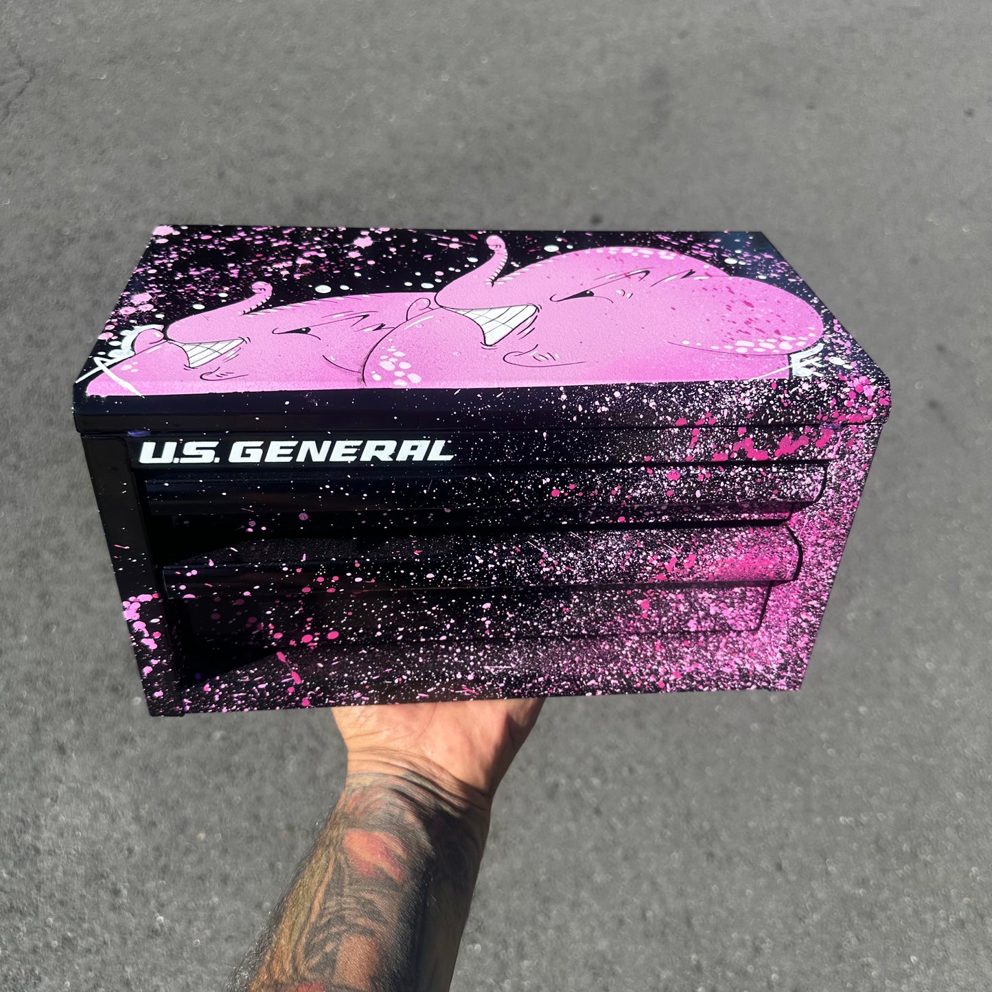 #0 Charlie Custom Black Tool box!