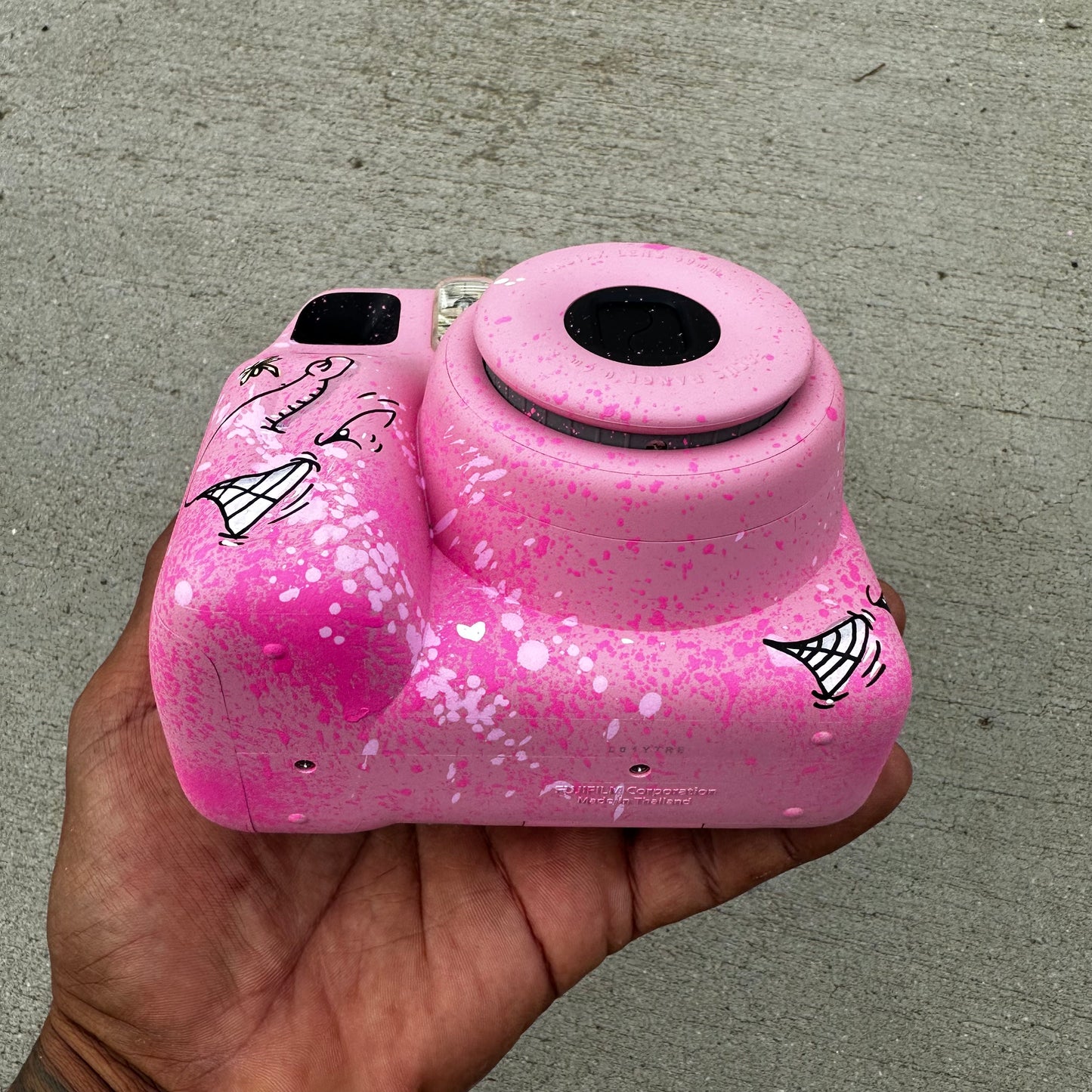 #1 Custom CHARLIE Pink Instax Mini SE Camera