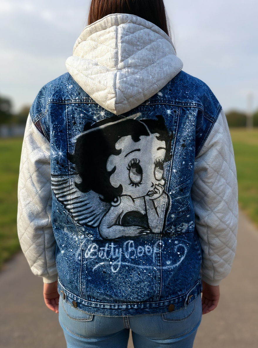 #0 Betty Boop Airbrush Jean jacket